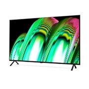 LG OLED 65 Inch TV With 4K Active HDR Cinema Screen Design from the A2 Series, Slightly-angled side view , OLED65A26LA, thumbnail 2