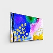 LG OLED evo TV 77 Inch G2 series, 4K Cinema, Slightly-angled side view, OLED77G26LA, thumbnail 4