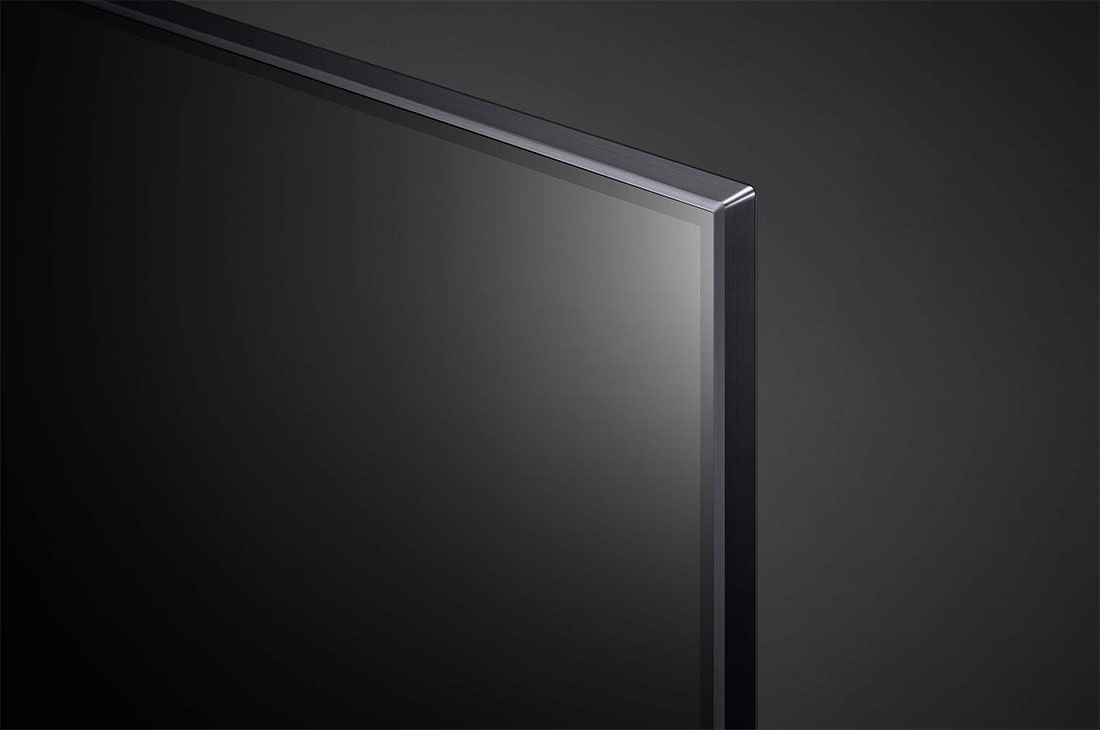 LG QNED 65 Inch TV, Magic remote, HDR, WebOS, 4K Active HDR Cinema Screen Design from QNED80 Series, close-up view of panel, 65QNED806QA, thumbnail 6