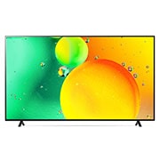 LG NanoCell 86 Inch TV With 4K Active HDR Cinema Screen Design from the NANO79 Series, front view with infill image, 86NANO796QA, thumbnail 2