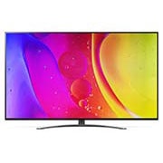 LG NanoCell 65 Inch TV With 4K Active HDR Cinema Screen Design from the NANO84 Series, front view with infill image, 65NANO846QA, thumbnail 2
