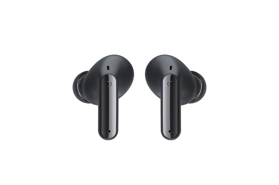 LG TONE Free FP8 - Enhanced Active Noise Cancelling True Wireless Bluetooth UVnano Earbuds, A backside view of two earbuds' tips facing each other., TONE-FP8, thumbnail 4