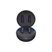 LG TONE Free FP8 - Enhanced Active Noise Cancelling True Wireless Bluetooth UVnano Earbuds, A front view of cradle opened up and earbuds are floating., TONE-FP8, thumbnail 2