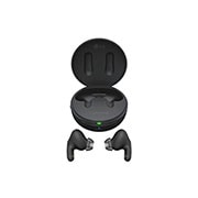LG TONE Free FP9 - Plug and Wireless True Wireless Bluetooth UVnano Earbuds, A top view of cradle opened up and both sides of the earbuds are placed in front of it., TONE-FP9, thumbnail 15