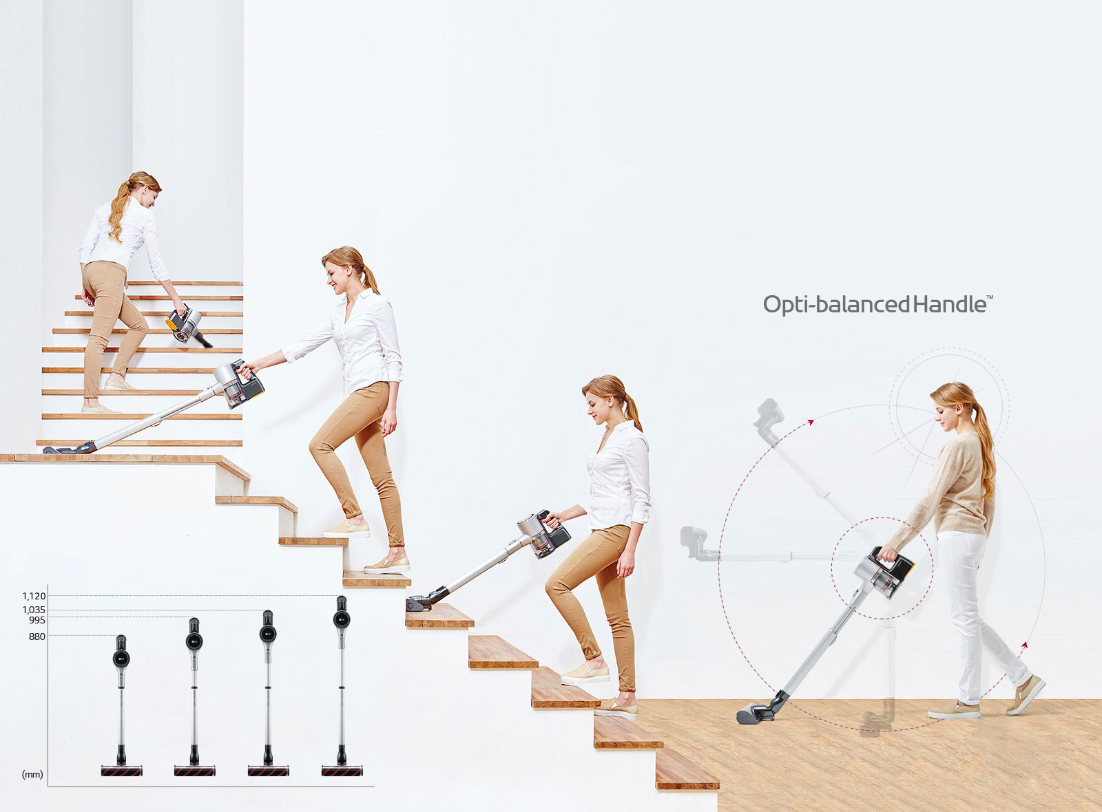 Height Adjustable and<br>Ergonomically Balanced