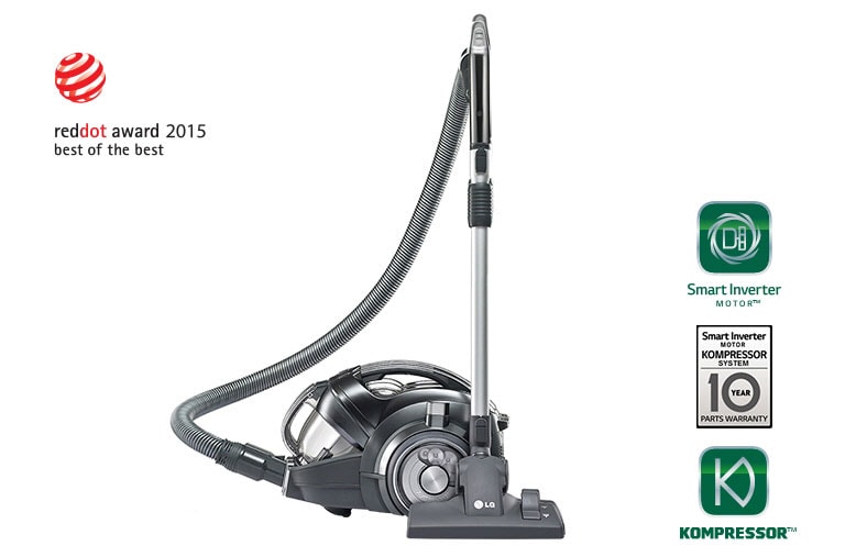 LG Cordless vacuum cleaner with Kompressor and Robosense technology, VR94070NCAQ, thumbnail 1