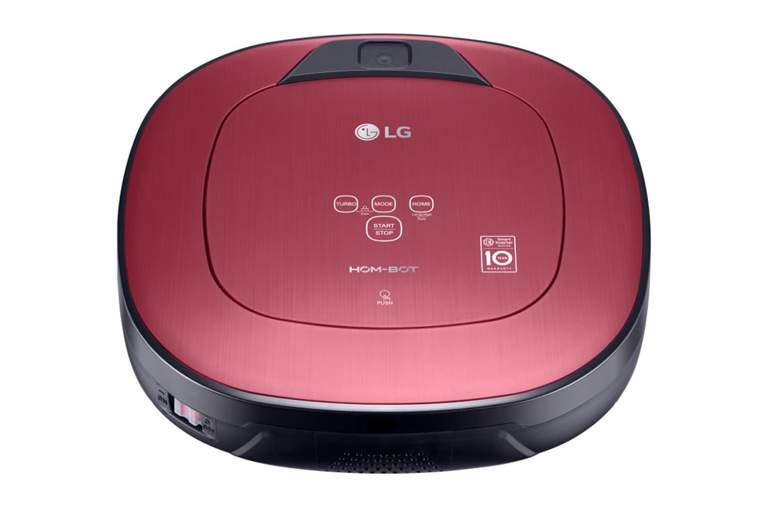 LG HOM-BOT Vacuum Cleaner, Digital Bumper, Longer Side Brushes, Low Noise, Smart Diagnosis, VR6570LVM