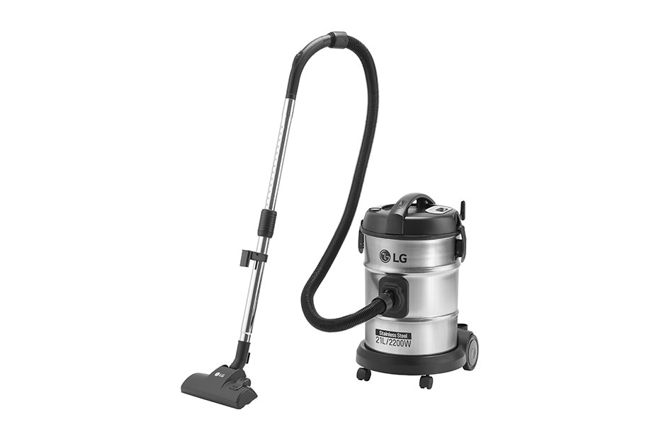 LG Drum Vacuum Cleaner, 21L, 2000W, 9m Cord, VP8622NNT