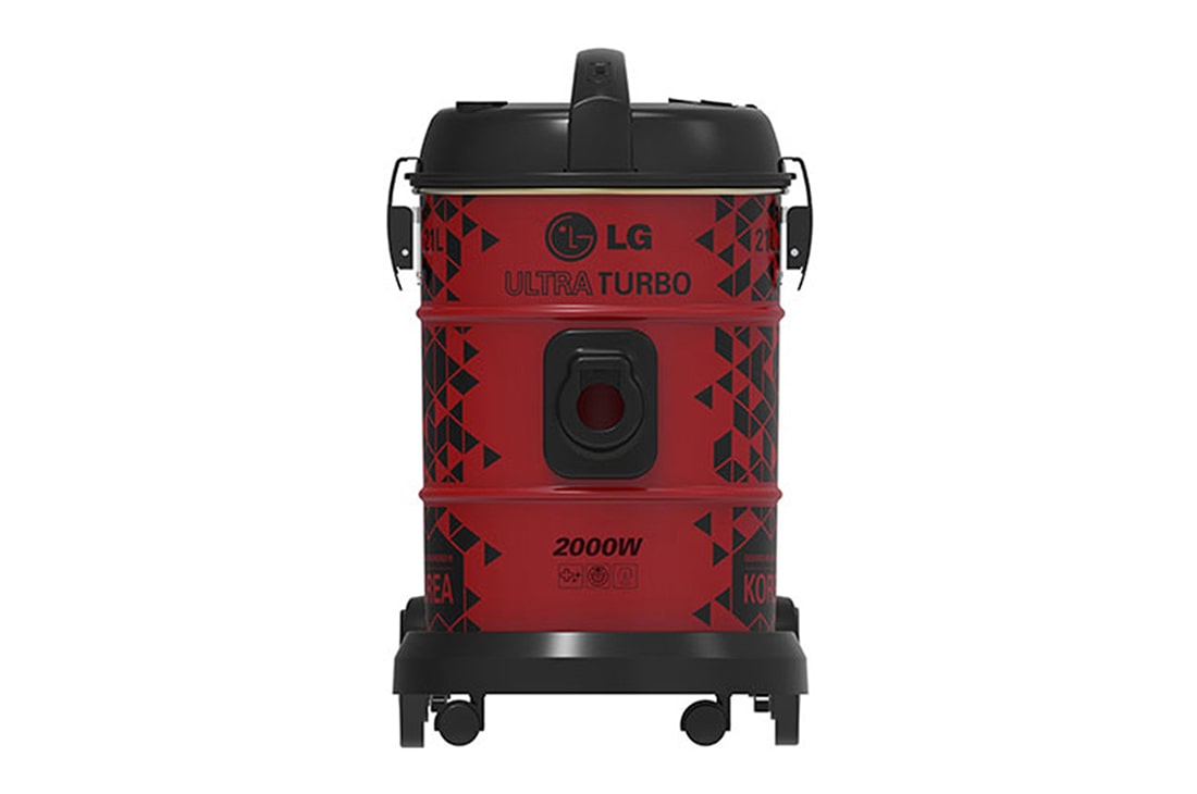 LG Drum Vacuum Cleaner, 21L, 2000W, Red, VP7320NNT, thumbnail 2