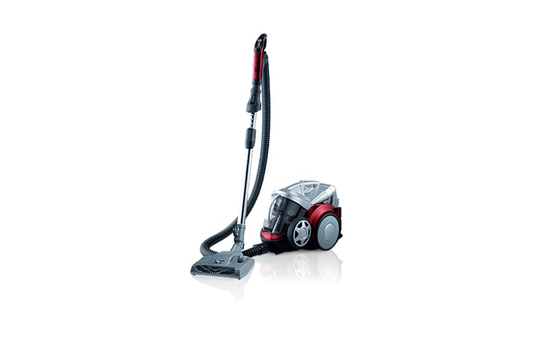 LG Cylinder Bagless Vacuum Cleaner with Turbo Combi and Mini Turbine Nozzle (Up to 2000W and 350W suction Power, Ferrari Red), V-KC902HT, thumbnail 1