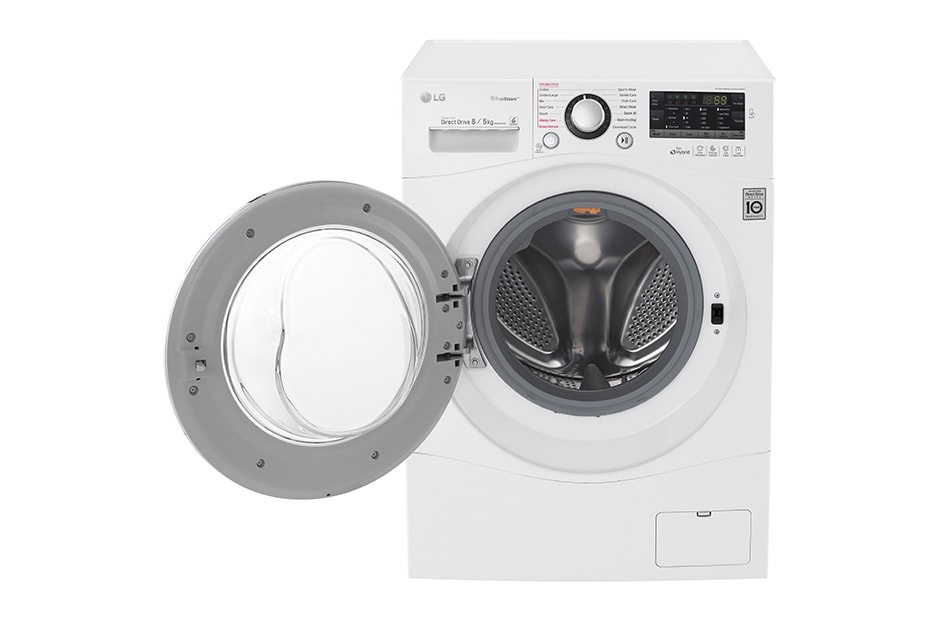 LG 10KG, NON STOP WASH & DRY, 6 MOTION DD WASHING MACHINE, UNIQUE TOUCH PANEL, STYLISH CHROME DOOR						, F14U2TDHP2N, thumbnail 3