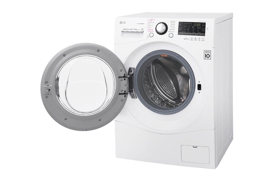 LG 10KG, NON STOP WASH & DRY, 6 MOTION DD WASHING MACHINE, UNIQUE TOUCH PANEL, STYLISH CHROME DOOR						, F14U2TDHP2N, thumbnail 7