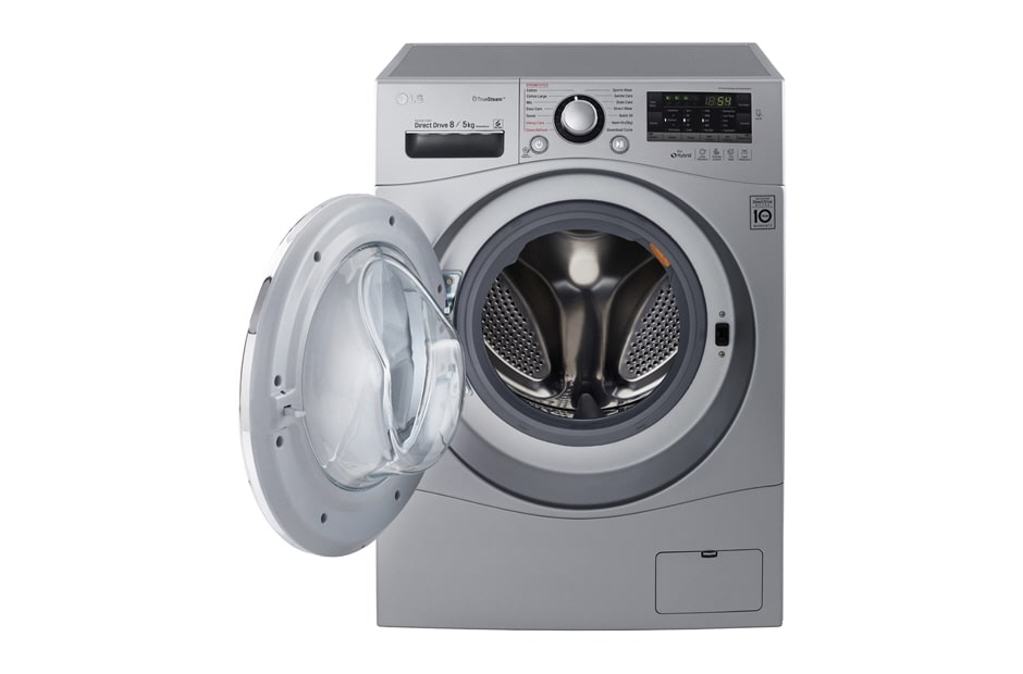 LG 10KG, NON STOP WASH & DRY, 6 MOTION DD WASHING MACHINE, UNIQUE TOUCH PANEL, STYLISH CHROME DOOR, F14U2TDHP4N, thumbnail 3