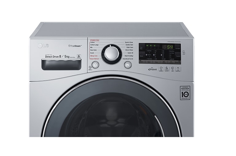 LG 10KG, NON STOP WASH & DRY, 6 MOTION DD WASHING MACHINE, UNIQUE TOUCH PANEL, STYLISH CHROME DOOR, F14U2TDHP4N, thumbnail 2