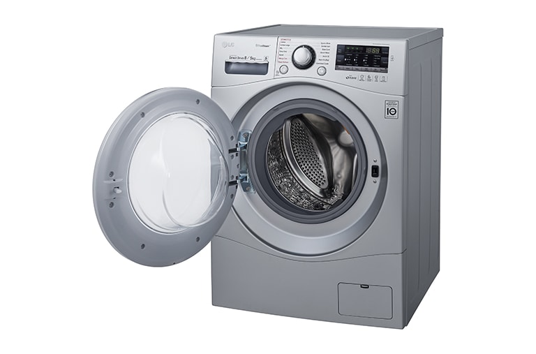 LG 10KG, NON STOP WASH & DRY, 6 MOTION DD WASHING MACHINE, UNIQUE TOUCH PANEL, STYLISH CHROME DOOR, F14U2TDHP4N, thumbnail 4