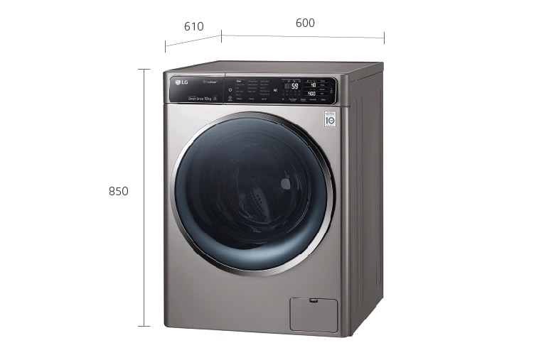 LG 10KG, NON STOP WASH & DRY, 6 MOTION DD WASHING MACHINE, UNIQUE TOUCH PANEL, STYLISH CHROME DOOR						, FH4U1JBHK6N, thumbnail 11