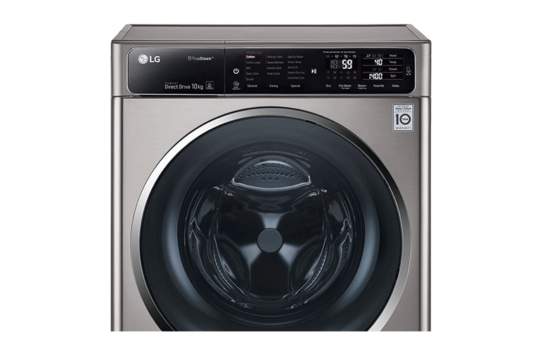 LG 10KG, NON STOP WASH & DRY, 6 MOTION DD WASHING MACHINE, UNIQUE TOUCH PANEL, STYLISH CHROME DOOR						, FH4U1JBHK6N, thumbnail 2