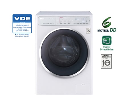 LG 10KG, NON STOP WASH & DRY, 6 MOTION DD WASHING MACHINE, UNIQUE TOUCH PANEL, STYLISH CHROME DOOR, FH4U1FCHK2N, thumbnail 1