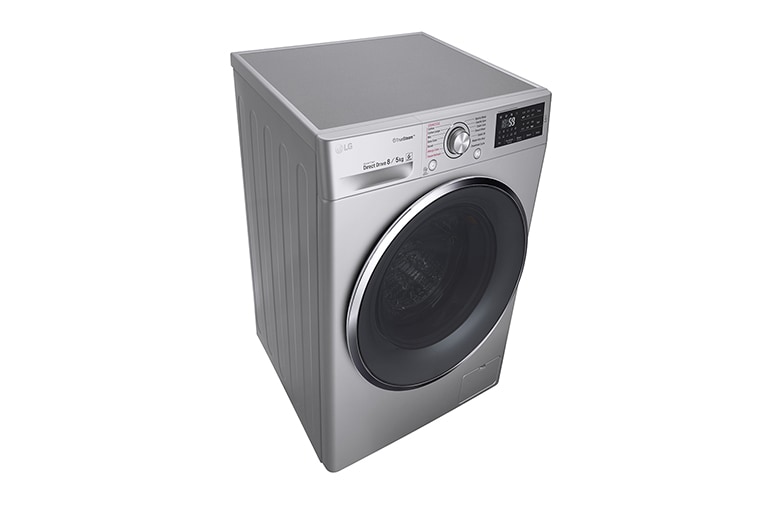 LG 8kg Luxury Silver Steam Washer Dryer with LED Touch Panel, FH4U2TDHP5N, thumbnail 5