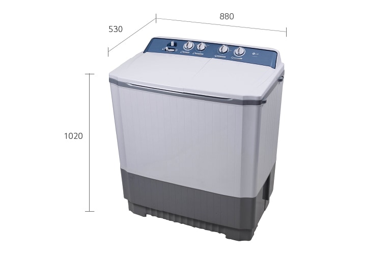 LG Twin Tub Washer, 9 Kg, Roller Jet, 3 Wash Programs, Lint Filter, P1400RONL, thumbnail 4