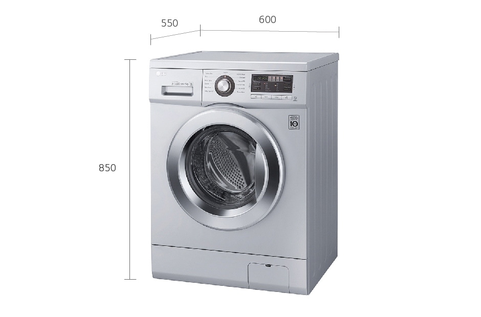 LG 8KG FRONT LOAD WASHING MACHINE, F1496ADP23, thumbnail 11