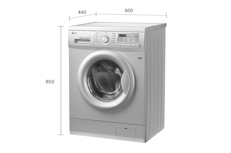 LG 6KG FRONT LOAD WASHING MACHINE, F10B8NDP2, thumbnail 11