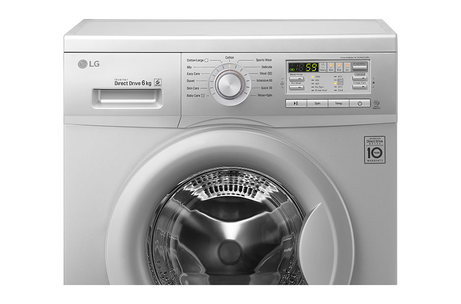 LG 6KG FRONT LOAD WASHING MACHINE, F10B8NDP25, thumbnail 2