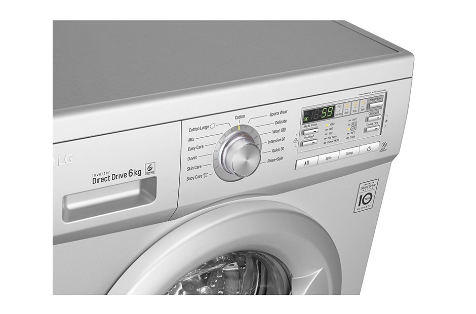 LG 6KG FRONT LOAD WASHING MACHINE, F10B8NDP25, thumbnail 9
