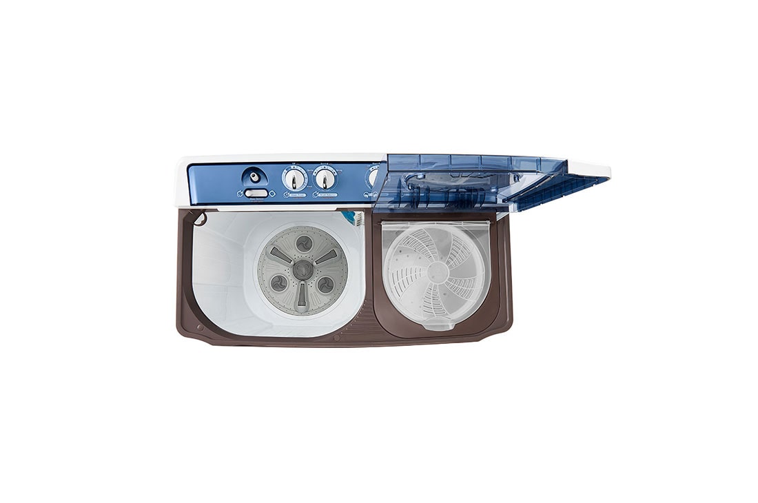 LG Twin Tub Washer, 14 Kg, Roller Jet, 3 Wash Programs, Lint Filter, P1860RWN, P1860RWN, thumbnail 4