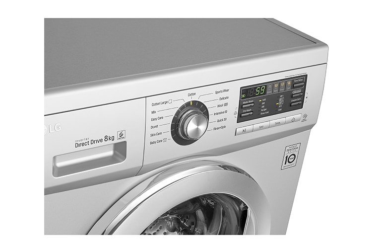 LG 8KG* FRONT LOAD WASHING MACHINE, F1496TDT24, thumbnail 8