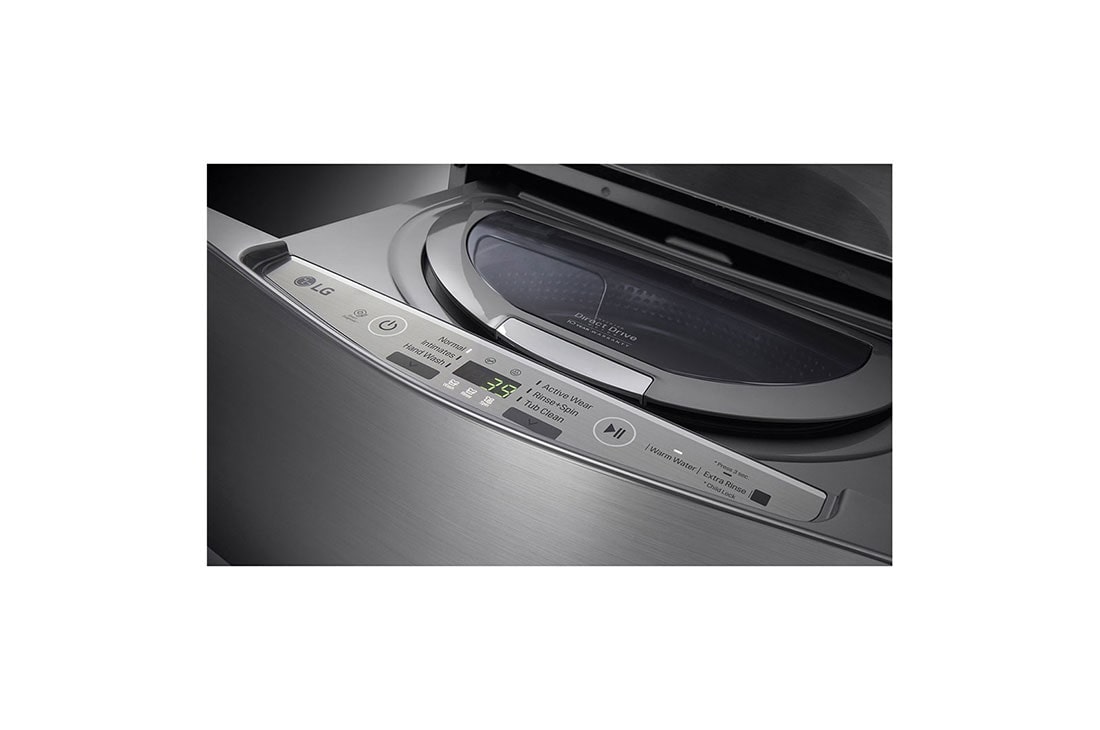 LG Mini Washer, 3.5 Kg, Slim Inverter DD, Delicate Wash, ThinQ, F70E1UDNK12, thumbnail 6