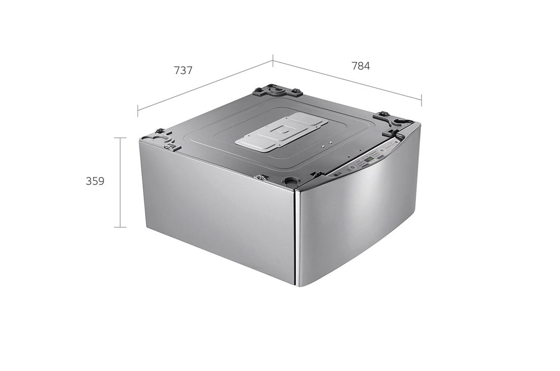 LG Mini Washer, 3.5 Kg, Slim Inverter DD, Delicate Wash, ThinQ, F70E1UDNK12, thumbnail 11