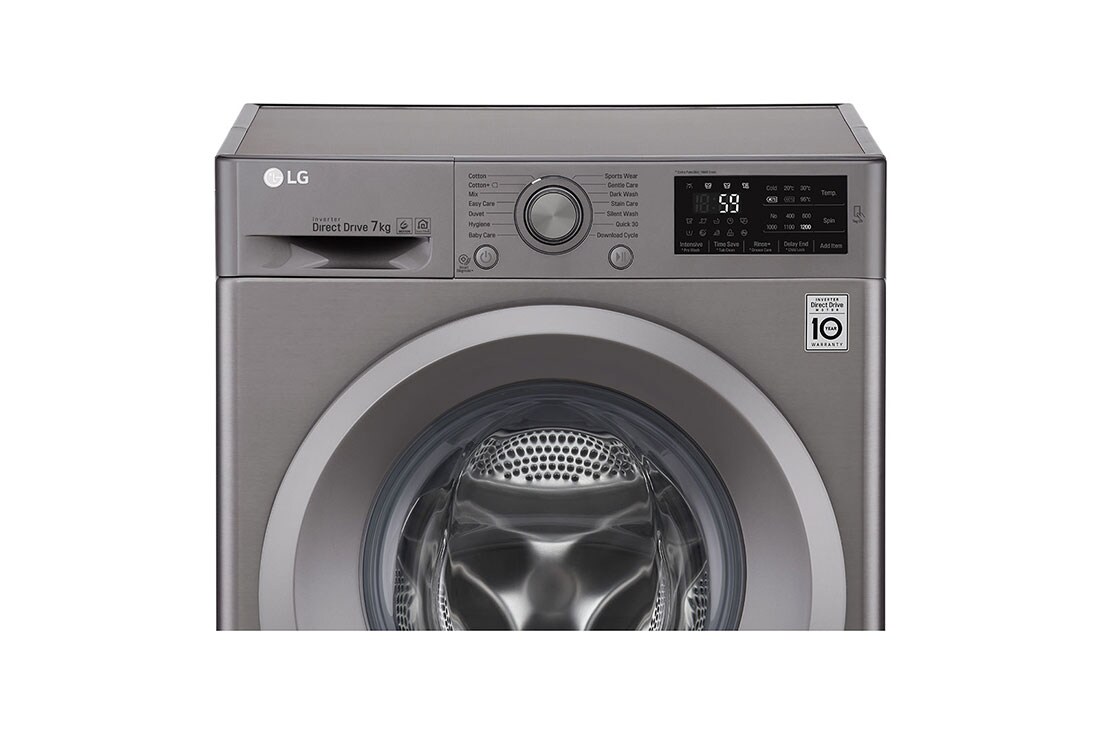LG Front Load Washer, 7 Kg, 6 Motion Direct Drive, Add Item, Smart Diagnosis™, F2J5QNP7S, thumbnail 4