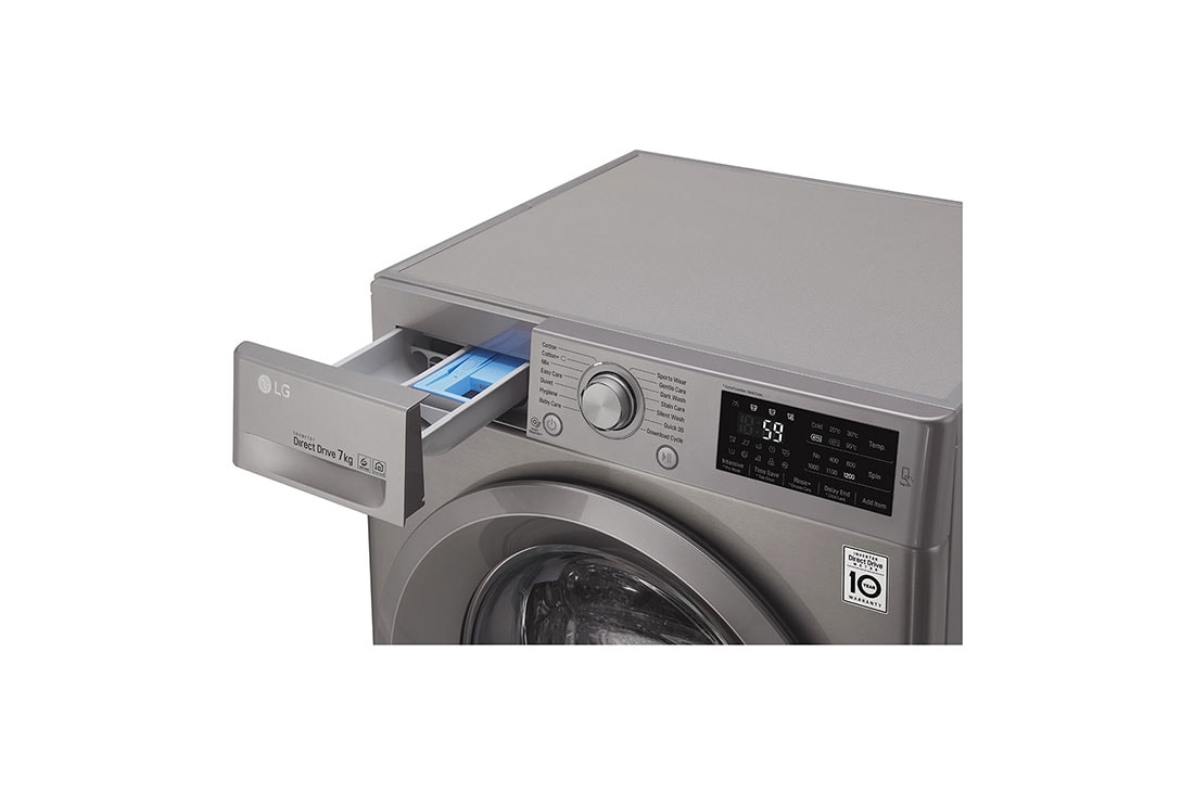 LG Front Load Washer, 7 Kg, 6 Motion Direct Drive, Add Item, Smart Diagnosis™, F2J5QNP7S, thumbnail 5