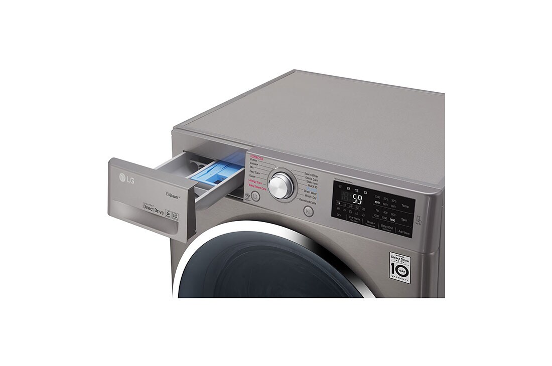 LG Front Load Washer, 8 Kg, 6 Motion Direct Drive, Add Item, Smart Diagnosis™, F4J5TNP7S, thumbnail 5