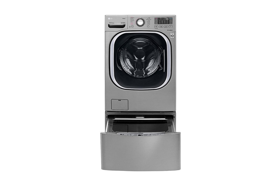 LG TWINWash™ , Washer & Dryer, 22.5 / 11 Kg, 6 Motion Direct Drive, TrueSteam™, ThinQ, F0K1CHK2T2_FF70E1UDNK12