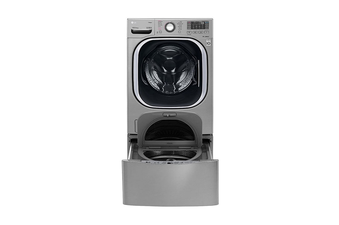 LG TWINWash™ , Washer & Dryer, 22.5 / 11 Kg, 6 Motion Direct Drive, TrueSteam™, ThinQ, F0K1CHK2T2_FF70E1UDNK12, thumbnail 2