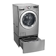 LG TWINWash™, Washer & Dryer, 21.5 / 10 Kg, 6 Motion Direct Drive, TrueSteam™, ThinQ, F0K2CHK2T2_FF70E1UDNK12, thumbnail 8