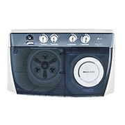 LG 10kg Twin Tub Washing Machine, White, P1460RWNL, P1460RWNL, thumbnail 3