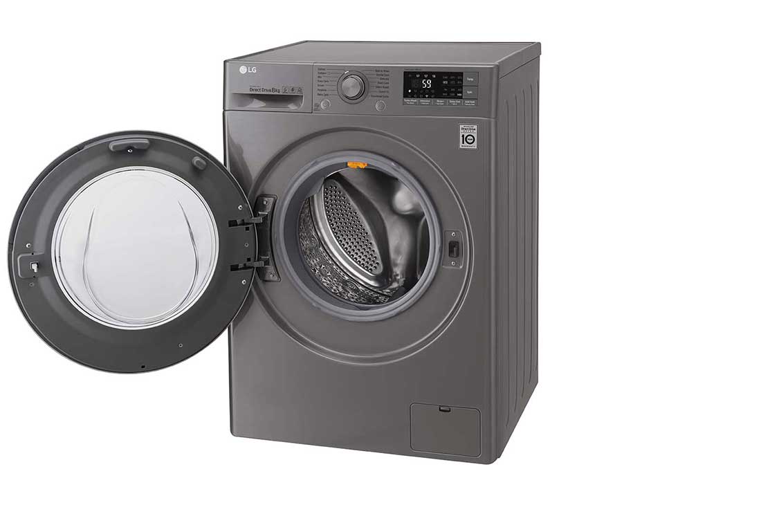 LG Front Load Washer, 9 Kg, 6 Motion Direct Drive, Add Item, Smart Diagnosis™, F4J7FNP8S, thumbnail 13