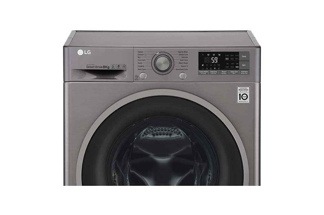 LG Front Load Washer, 9 Kg, 6 Motion Direct Drive, Add Item, Smart Diagnosis™, F4J7FNP8S, thumbnail 4