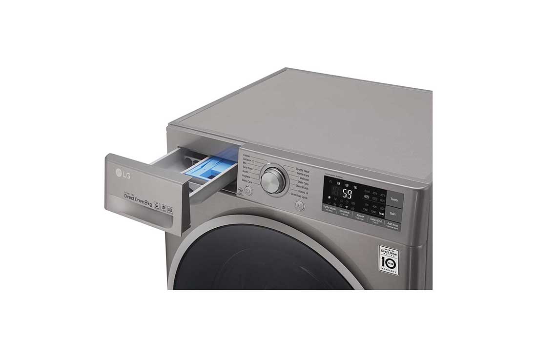 Lg Front Load Washer 9 Kg 6 Motion Direct Drive Add Item Smart Diagnosis Lg Uae