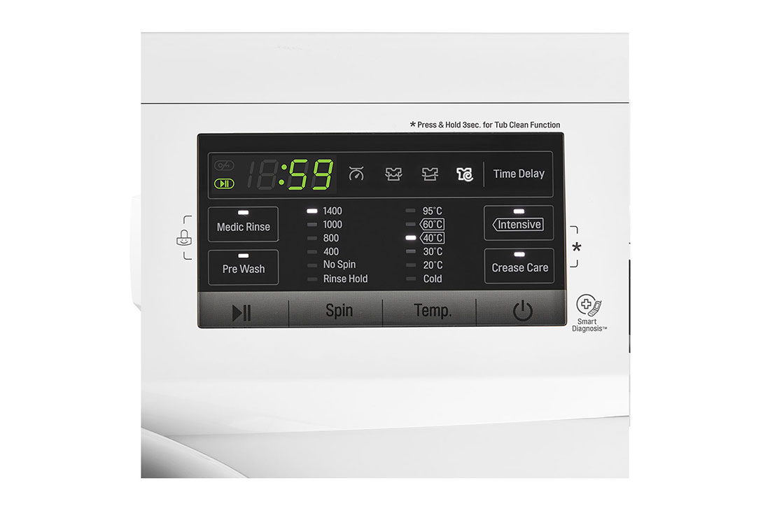 LG Front Load Washer, 8 Kg, 6 Motion Direct Drive, Steam Technology, Smart Diagnosis™, FH4G7TDY0, thumbnail 9