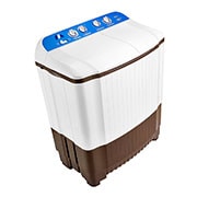 LG 8kg Twin Tub Washing Machine, Roller Jet, White, P900RONL, thumbnail 9