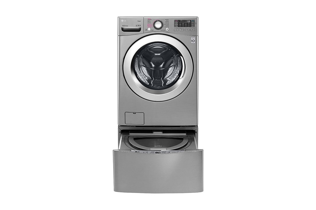LG TWINWash™, Washer & Dryer, 21.5 / 10 Kg, 6 Motion Direct Drive, TrueSteam™, ThinQ, F0K2CHK2T2_FF70E1UDNK12