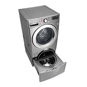 LG TWINWash™, Washer & Dryer, 21.5 / 10 Kg, 6 Motion Direct Drive, TrueSteam™, ThinQ, F0K2CHK2T2_FF70E1UDNK12, thumbnail 14