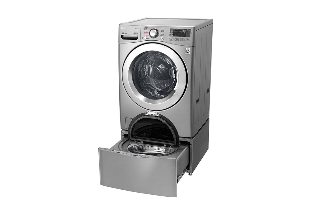 LG TWINWash™, Washer & Dryer, 21.5 / 10 Kg, 6 Motion Direct Drive, TrueSteam™, ThinQ, F0K2CHK2T2_FF70E1UDNK12, thumbnail 13