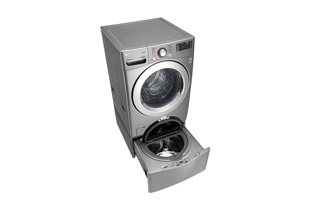 LG TWINWash™, Washer & Dryer, 21.5 / 10 Kg, 6 Motion Direct Drive, TrueSteam™, ThinQ, F0K2CHK2T2_FF70E1UDNK12, thumbnail 14