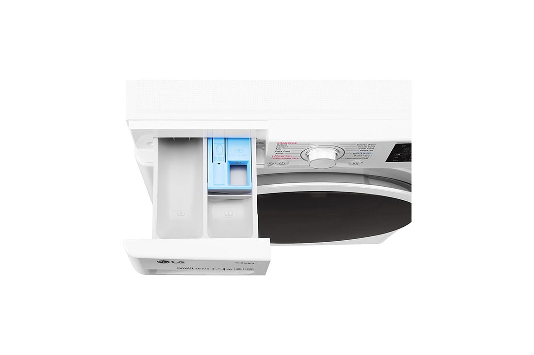 LG Washer & Dryer, 7 / 4 Kg, 6 Motion Direct Drive, Steam Technology, Add Item, ThinQ, F2J6HGP2W, thumbnail 6
