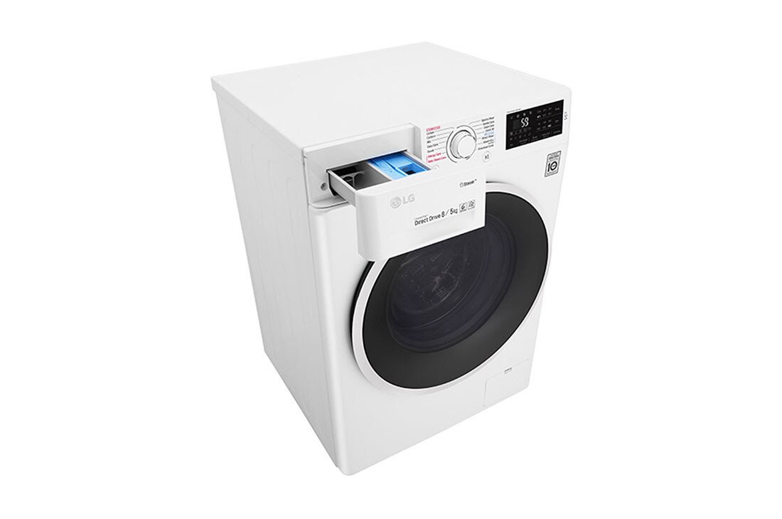 LG Washer & Dryer, 8 / 5 Kg, 6 Motion Direct Drive, Steam Technology, Add Item, ThinQ, F4J6TGP2W, thumbnail 9